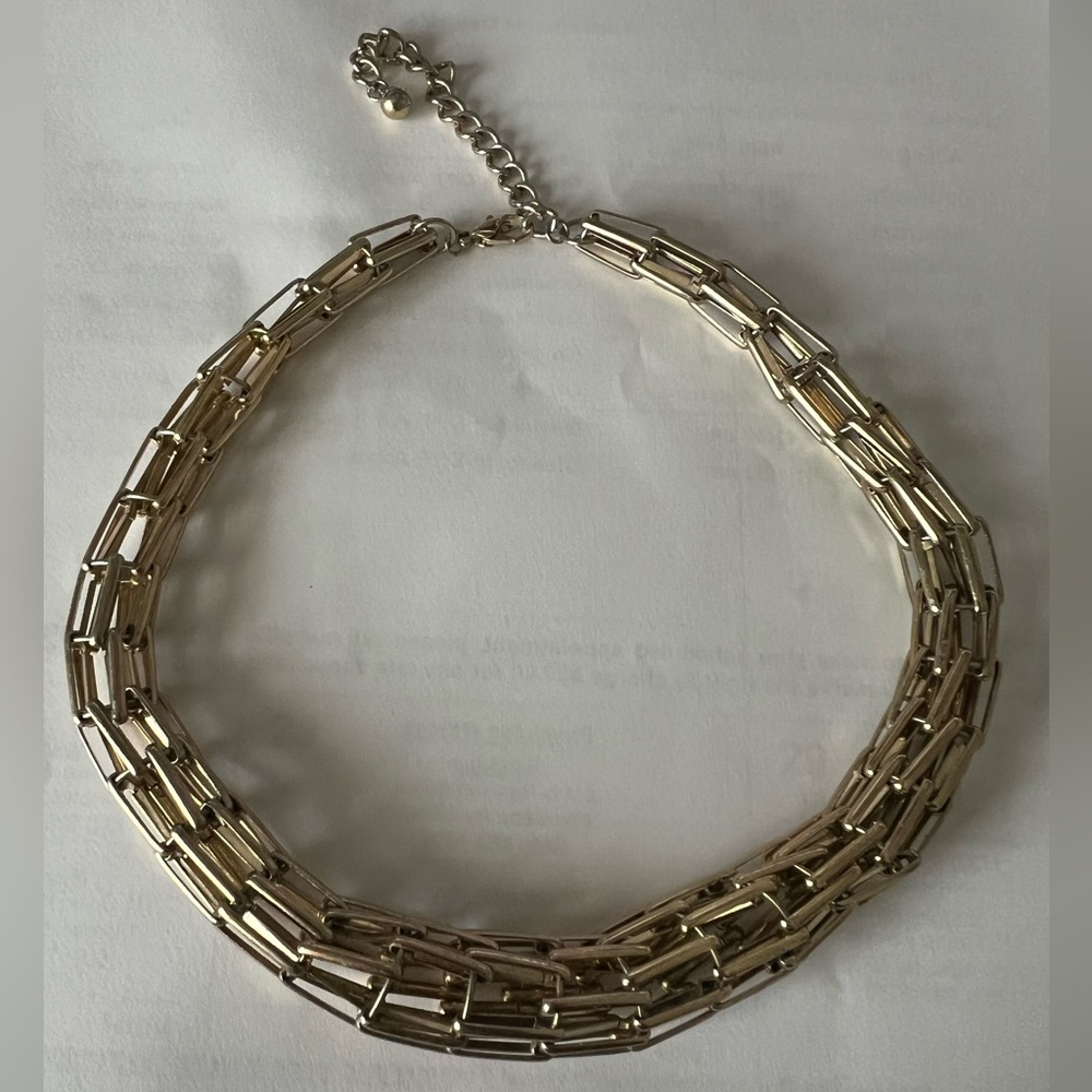 Elegant Chunky Gold Chain Statement Necklace